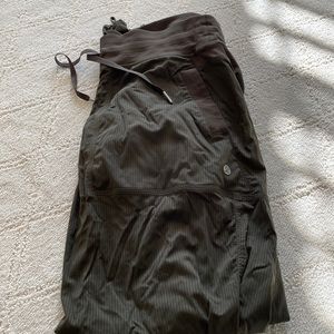 Lululemon dance studio pants not lined olive